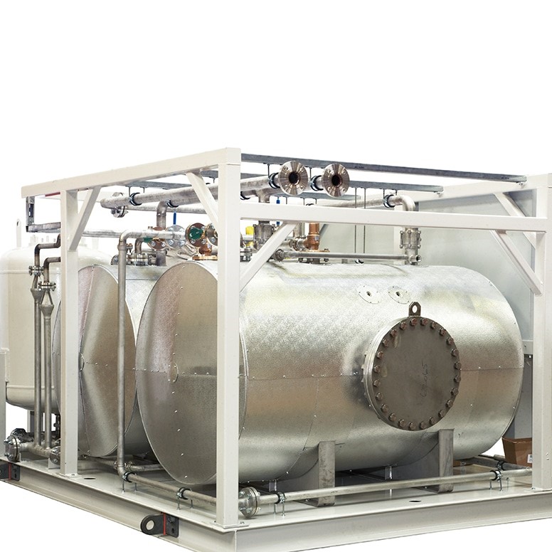 STAINLESS STEEL CALORIFIERS WITH BUFFER VESSELS